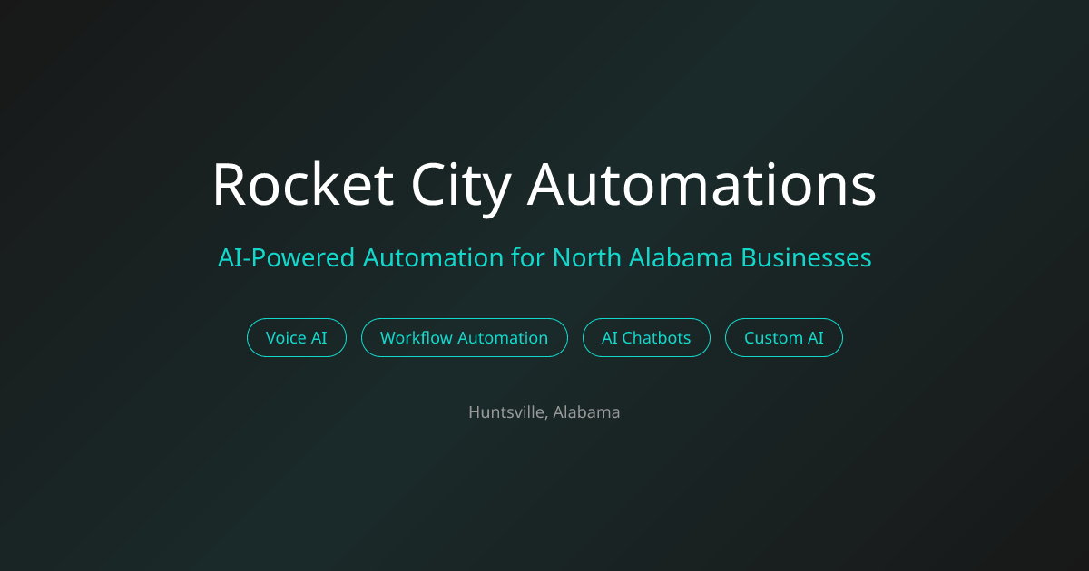 Rocket City Automations | AI Automation for North Alabama